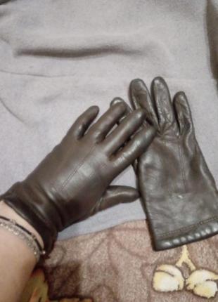 Перчатки кожа