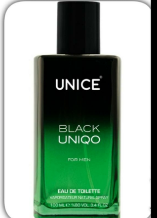 Парфюмированная вода black uniqo блэк юнико unice юнайс