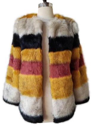 Хит блогеров шикарная цветная шубка шуба куртка zara3 фото