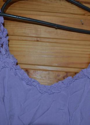 Натуральное лиловое платье с рюшами магазина asos! комфорт и лёгкость!7 фото