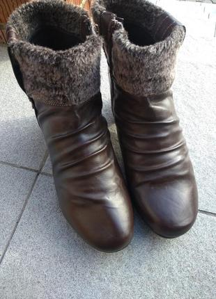 Стильные демисезонные ботиночки, тепленькие и комфортные смеховой отделкой германия8 фото