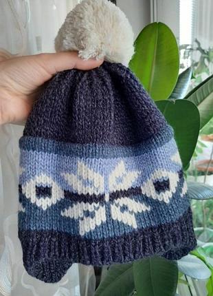 Шапка з помпоном akaz польща