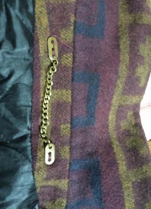 Полупальто демисезонное пестрое винтажное 90-е6 фото