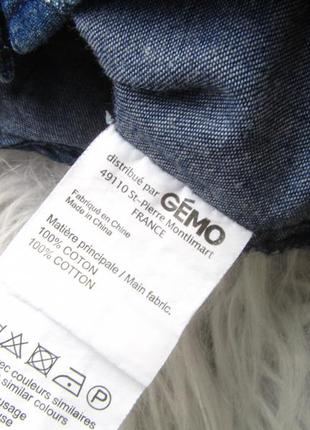 Джинсовая рубашка туника с длинным рукавом gemo5 фото
