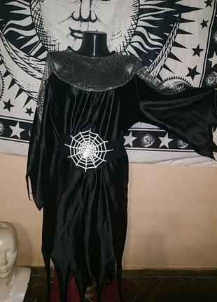 Платье ведьмы с сеткой пояс с паутиной на карнавал вечеринку хеллоуин