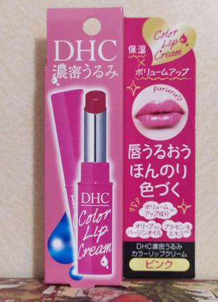 Dhc color lip cream японский тинт бальзам для губ розовый