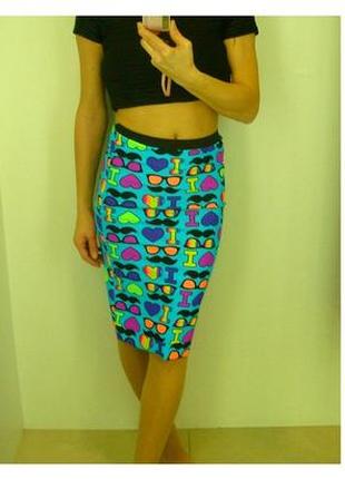 Супер модная яркая юбка