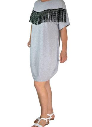 Стильне молодіжне плаття. розмір: 48/50. сукня трикотажне. жіночий одяг.2 фото