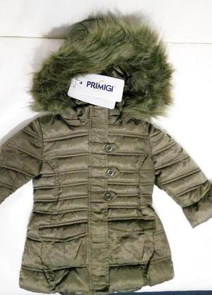 Нове італійське пальто пуховик primigi примиджи розмір на 18 місяців