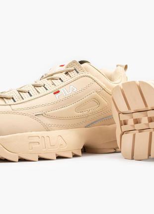 Шикарні кросівки, кросівки fila disruptor 2 beige🍁 розпродаж3 фото