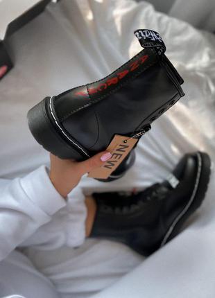 Шикарні зимові черевики dr.martens , мартинсы на хутрі, чоботи, чоботи шкіряні жіночі3 фото