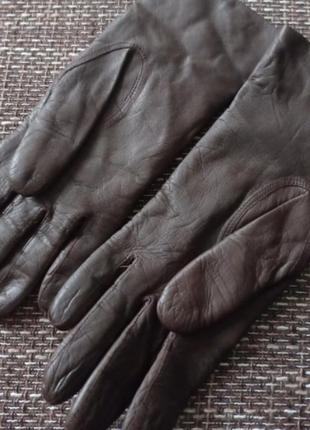 Женские стильные кожаные перчатки2 фото