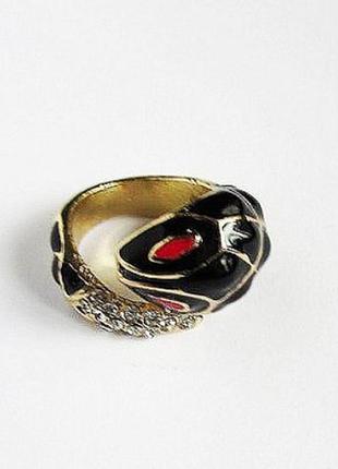 🏵️красиве кільце змія в стразах, 17 р, нове! арт. 2010