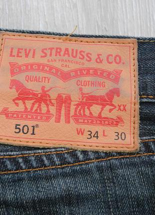 Джинсы levis 501 34/30 ( сост нового )2 фото