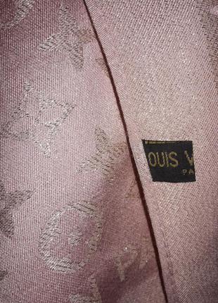 Шикарный шарф палантин розовый кашемир и шелк