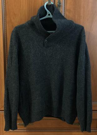 Светр barbour sweater з горлом на гудзику (джемпер/кардиган/пуловер/реглан/гольф)