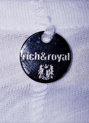 Люксовая белоснежная оверсайз футболка с не обработаными краями от премиального бренда  rich & royal2 фото