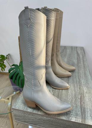 Казаки ✅ индивидуальный пошив ботинки женские деми зима натуральная кожа замша8 фото