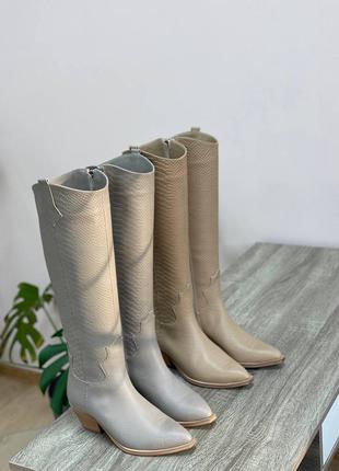 Казаки ✅ индивидуальный пошив ботинки женские деми зима натуральная кожа замша7 фото