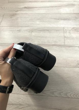 Туфлі/ туфли из войлок/шерсть zara -40/25.5 см2 фото