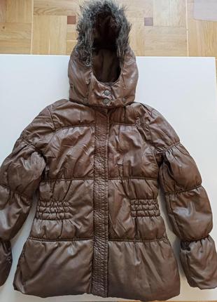 Красивенная теплая курточка зара кидс р.152 см 11/12 лет2 фото