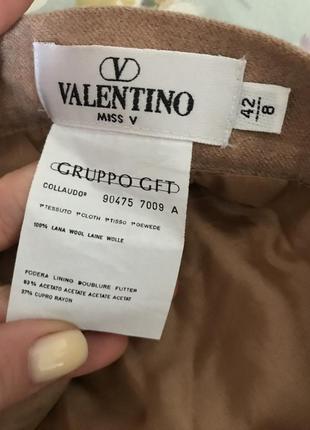Valentino miss v винтажная шерстяная юбка5 фото