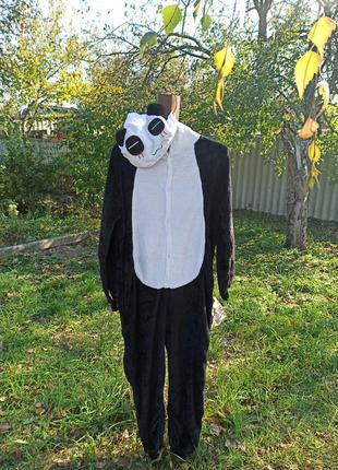 Пижама кигуруми панда. кигуруми для взрослого или подростка1 фото