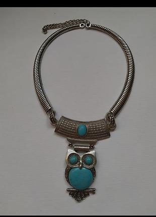 Етнічне намисто з совою
