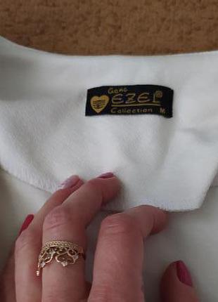 Кардиган пиджак жакет м размер с косуха накидка белая4 фото