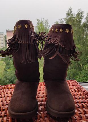 Чоботи ugg модель 3045 розмір 36 замша цегейка5 фото