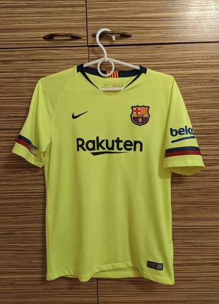 Спортивна футболка футбольна 2018/19 2019 barcelona away jersey #10 messi sz small nike soccer