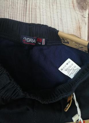 Утеплені котонові штани , на резинці з флісовою підкладкою3 фото