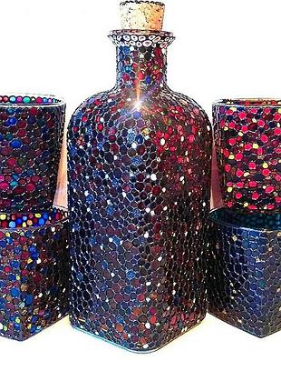 Ексклюзивний набір для віскі. пляшка 1000мл і 6 склянок