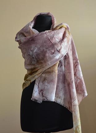 Шарф-палантин бавовняний