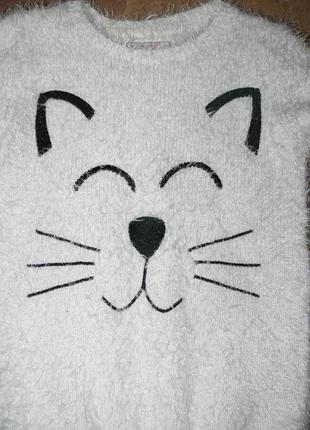 Пухнастий светр котик6 фото