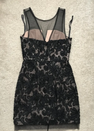 Черное мини платье кружевное, гипюр, кружево, нарядное, вечернее2 фото
