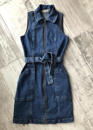 Джинсовий сарафан плаття