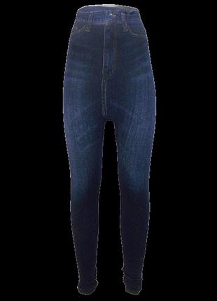 Лосіни під джинс на хутрі black cyclone 180517 40-46 сині
