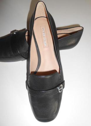 Кожаные туфли балетки от antonio melani размер us 6 стелька 23.5 см2 фото