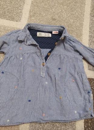 Рубашка на дівчинку 6-9 міс.