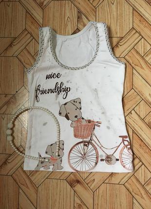 Маечка для дома на девочку 1-2 годика