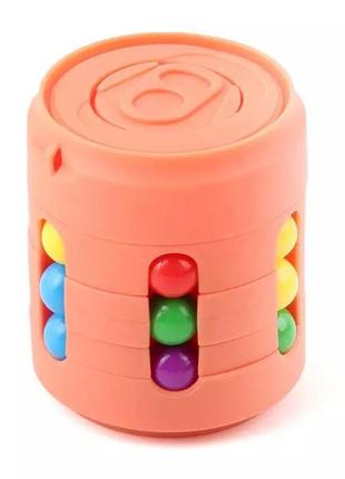 Головоломка банка cans spinner cube оранжевая