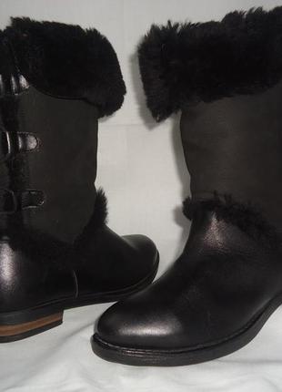 Зимові чобітки з натуральної шкіри1 фото