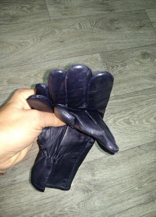 Перчатки кожаные женские m-l размер 8 кожа7 фото