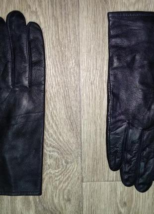 Перчатки кожаные женские m-l размер 8 кожа2 фото