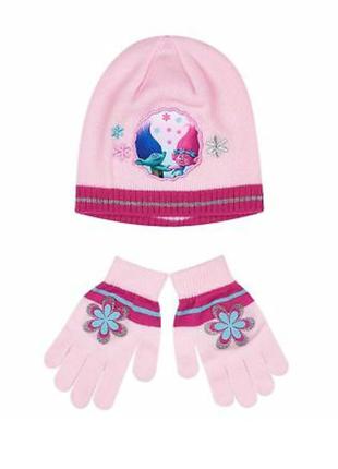 Dream works trolls / набір 2в1 / шапка та рукавички / 54р. (7/8-10р.)