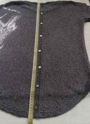 Серая блестящая кофта большое белое сердце возможен обмен