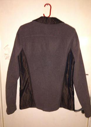 Стильный,тёплый (70%шерсть),фигурный пиджак с лампасами на рукавах,komm.hering,германия2 фото