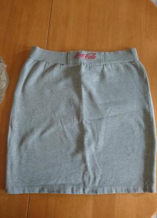 Теплая коттоновая юбка на 46-48 размер