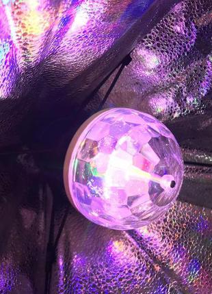 Мощная диско лампа 6 led color rotating lamp, вращающаяся диско лампа, диско шар для вечеринок rd-50